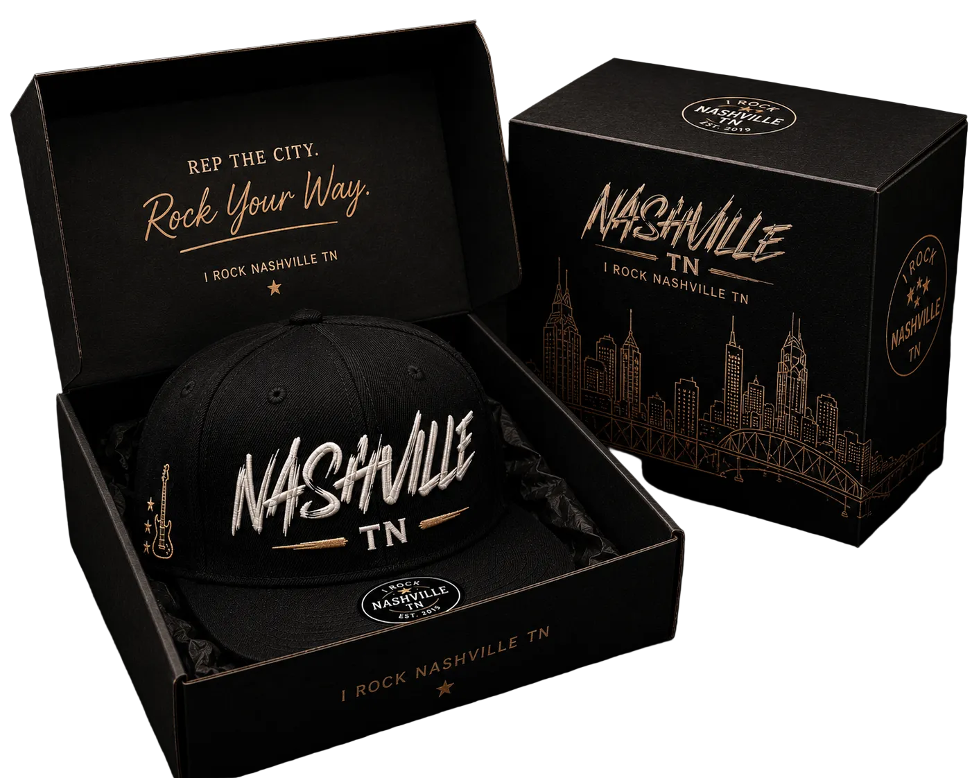 Nashville TN Script Snapback Hat