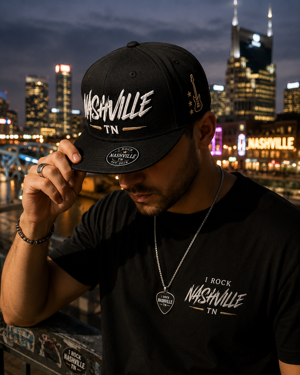 Nashville TN Script Snapback Hat