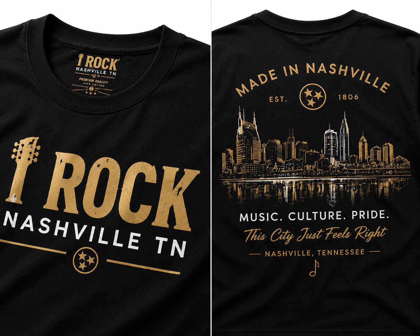 I Rock Nashville TN – Signature Premium Tee

Made in Nashville. Built to Stand Out.