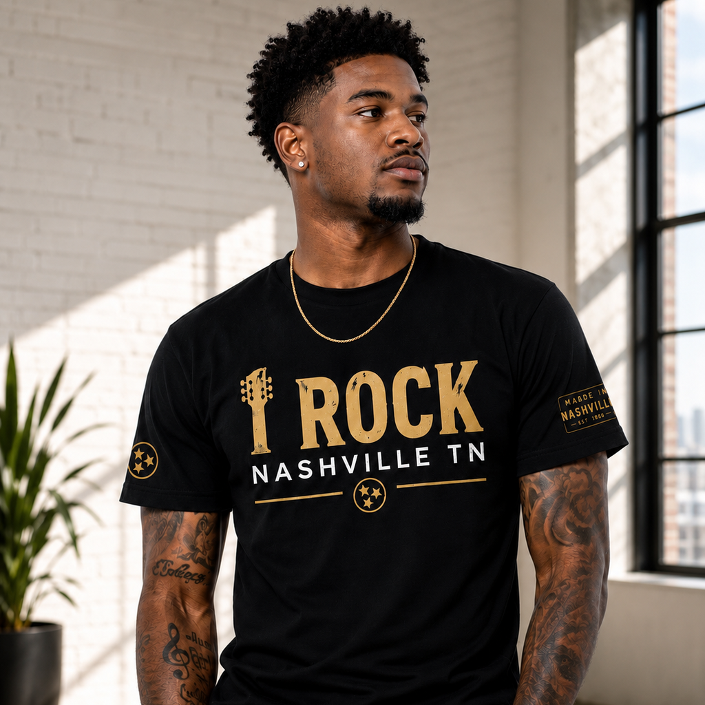 I Rock Nashville TN – Signature Premium Tee

Made in Nashville. Built to Stand Out.